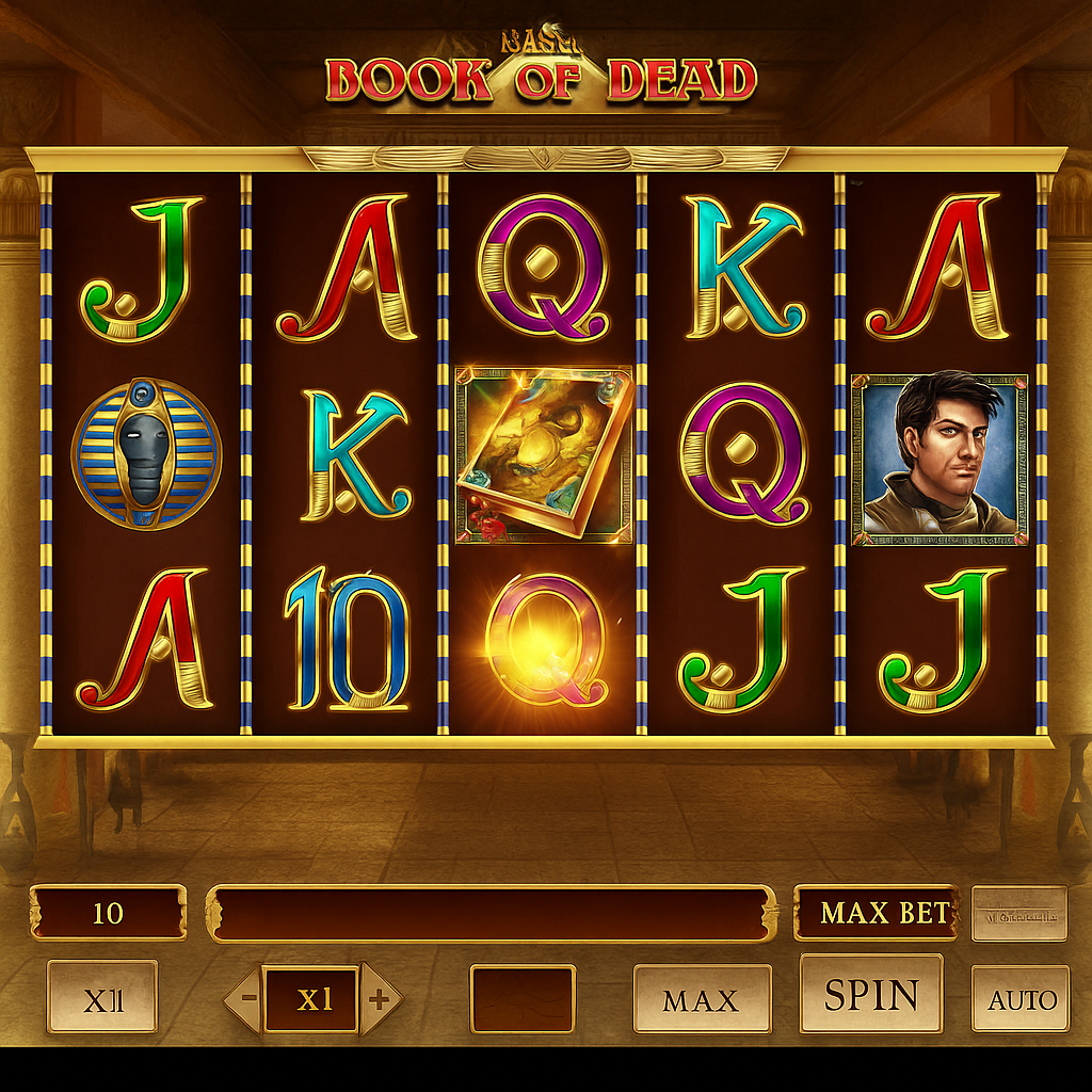 StoneVegas - Book of Dead Slot Machine - Play'n GO Casino Game