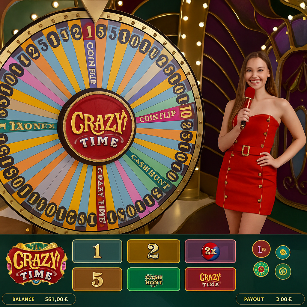 StoneVegas - Crazy Time Slot Machine - Evolution Gaming Casino Game